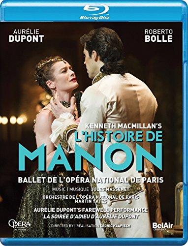 Macmillan:Histoire De Manon [Aurelie Dupont; Le Corps de Ballet de L'Opera National de Paris , Martin Yates] [Belair Classiques: BAC435] [Blu-ray]