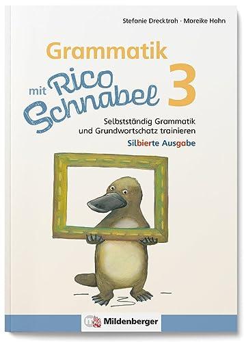 Grammatik mit Rico Schnabel, Klasse 3 - silbierte Ausgabe: Selbstständig Grammatik und Grundwortschatz trainieren (Rico Schnabel: Übungshefte Deutsch)