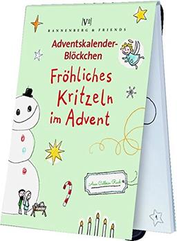 Fröhliches Kritzeln im Advent: Adventskalenderblöckchen (Spieleblöckchen)