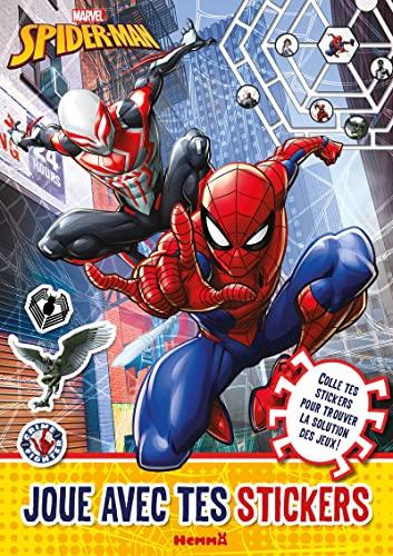 Marvel Spider-Man : Joue avec tes stickers : Colle tes stickers pour trouver la solution des jeux !