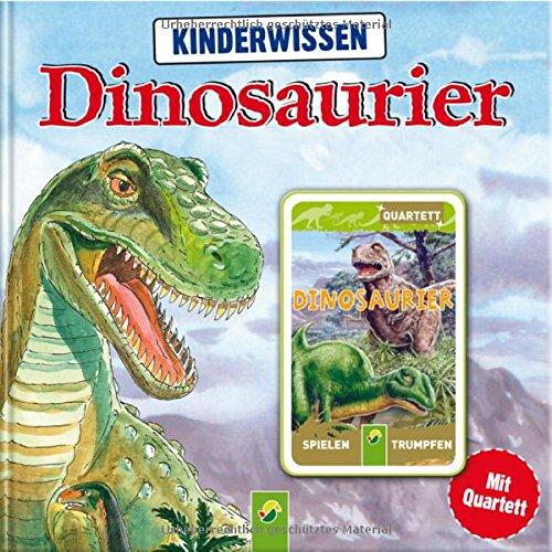 Kinderwissen Dinosaurier: Buch mit 32 Quartettkarten