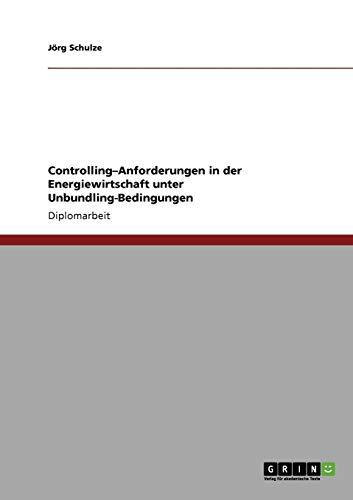 Controlling-Anforderungen in der Energiewirtschaft unter Unbundling-Bedingungen