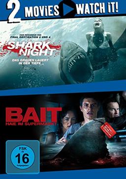 Shark Night - Das Grauen lauert in der Tiefe / Bait - Haie im Supermarkt [2 DVDs]