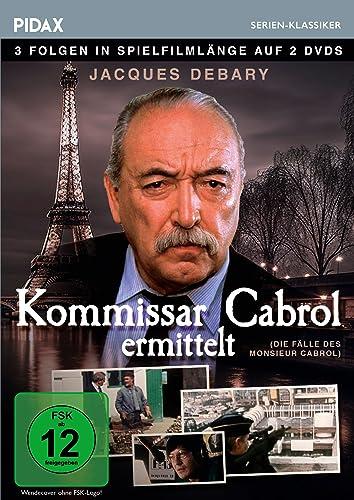 Kommissar Cabrol ermittelt (Die Fälle des Monsieur Cabrol) / 3 hochspannende Mitratekrimis in Spielfilmlänge – die Vorlage zur Kultserie "Dem Täter auf der Spur" (Pidax Serien-Klassiker) [2 DVDs]