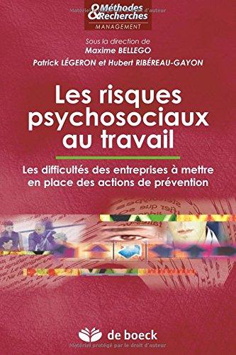 Les risques psychosociaux au travail : les difficultés des entreprises à mettre en place des actions de prévention