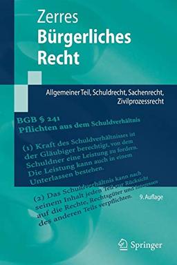 Bürgerliches Recht: Allgemeiner Teil, Schuldrecht, Sachenrecht, Zivilprozessrecht (Springer-Lehrbuch)