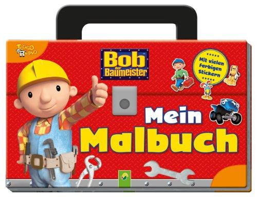 Bob der Baumeister - Mein Malbuch: Mit vielen farbigen Stickern im Werkzeugkoffer-Format