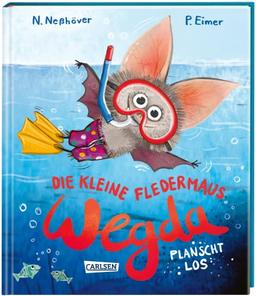 Die kleine Fledermaus Wegda: Wegda planscht los: Ein Vorlesebuch für Kinder ab 4 mit kurzen Gute-Nacht-Geschichten