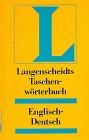 Englisch - Deutsch. Taschenwörterbuch. Langenscheidt