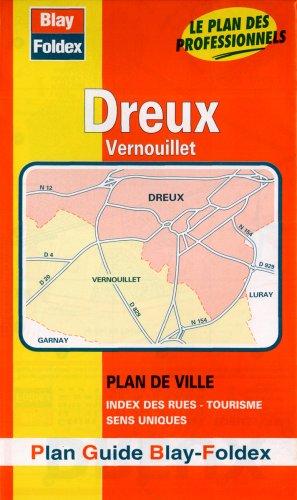 Plan de ville : Dreux (avec un index)