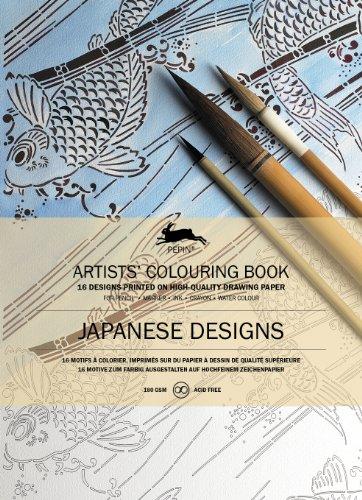 Artists' colouring book. Japanese designs. Livret de coloriage artistes. Japanese designs. Künstler-Malbuch. Japanese designs