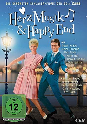 Herz, Musik & Happy End - Die schönsten Schlager-Filme der 60er Jahre [4 DVDs] (Am Sonntag will mein Süßer mit mir segeln gehn - Wenn man Baden geht auf Teneriffa und fünf weitere Filme)