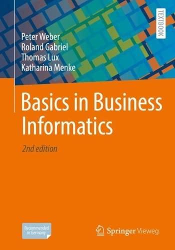 Basics in Business Informatics