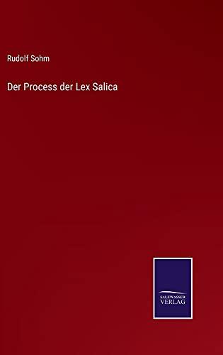 Der Process der Lex Salica