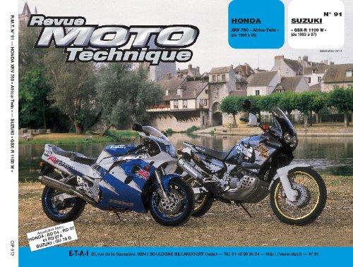 Revue moto technique, n° 91.2. Honda XRV 750 Africa Twin/Suzuki GSX-R1.100W