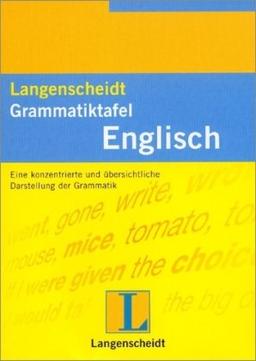 Langenscheidt Grammatiktafeln Englisch