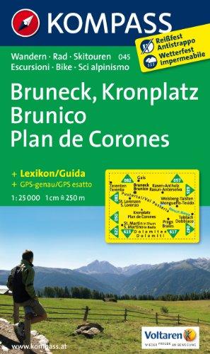 Bruneck - Kronplatz: Wanderkarte mit Kurzführer, Radrouten und alpinen Skirouten. GPS-genau. Dt. /Ital. 1:25000