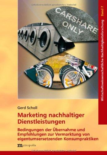 Marketing nachhaltiger Dienstleistungen