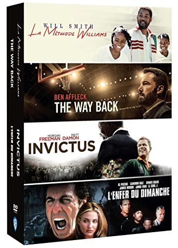 Films de sport - coffret 4 films : l'enfer du dimanche + invictus + the way back + la méthode williams [FR Import]