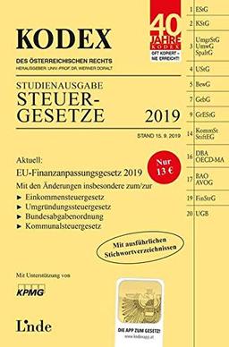 KODEX Studienausgabe Steuergesetze 2019