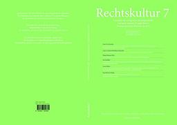 Rechtskultur 7: Insolvenz/Schulden/Kredit (Rechtskultur: Zeitschrift für Europäische Rechtsgeschichte)