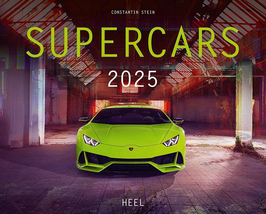 Supercars Kalender 2025: Perfekt inszenierte Supercars renommierter Hersteller XXL Sportwagen Kalender