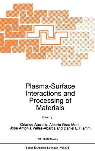 Plasma-Surface Interactions and Processing of Materials (NATO Science Series E:, 176, Band 176)