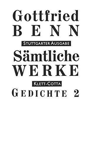 Sämtliche Werke - Stuttgarter Ausgabe: Sämtliche Werke Bd. 2: Gedichte 2