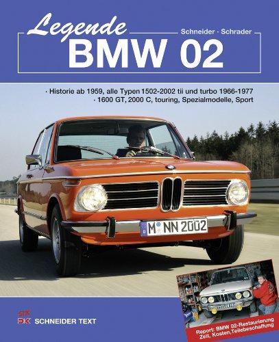 Legende BMW 02: Historie ab 1959, alle Typen 1502 - 2002 tii und turbo 1966-1977 1600 GT, 2000 C, touring, Spezialmodelle, Sport Report: BMW 02-Restaurierung; Zeit, Kosten, Teilebeschaffung