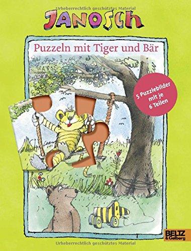 Puzzeln mit Tiger und Bär: Mit fünf 6-teiligen Puzzles