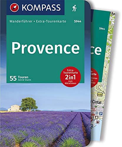 KOMPASS Wanderführer Provence: Wanderführer mit Extra-Tourenkarte 1:50000, 55 Touren, GPX-Daten zum Download.