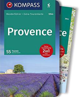 KOMPASS Wanderführer Provence: Wanderführer mit Extra-Tourenkarte 1:50000, 55 Touren, GPX-Daten zum Download.