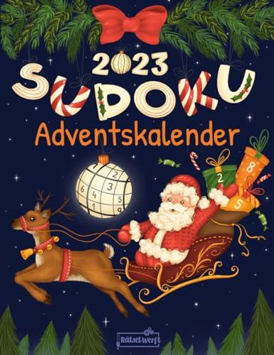 Sudoku Adventskalender 2023: Rätsel Adventskalender für Erwachsene mit 144 Sudokus von Leicht - Schwer