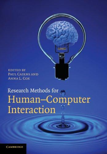 Research Methods for Human-Computer Interaction