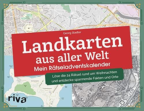 Landkarten aus aller Welt - Mein Rätseladventskalender: Löse die 24 Rätsel rund um Weihnachten und entdecke spannende Fakten und Orte. Mit verschlossenen Seiten zum Auftrennen