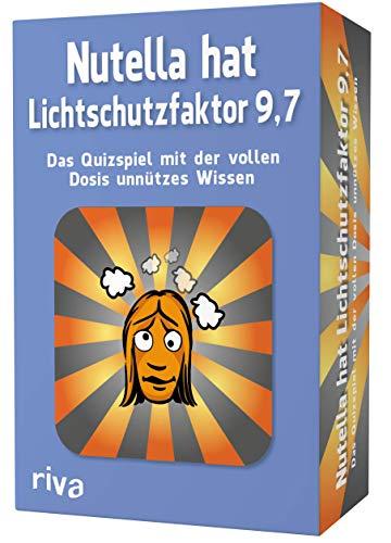 Nutella hat Lichtschutzfaktor 9,7 – Das Quizspiel mit der vollen Dosis unnützes Wissen