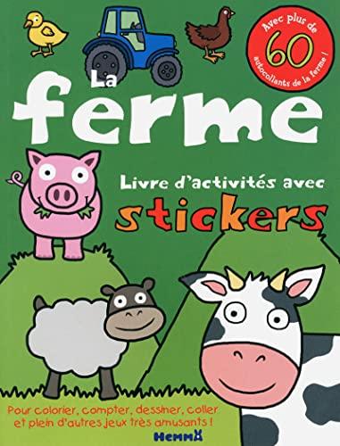 La ferme, livre d'activités avec stickers