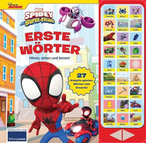 Spidey und seine Superfreunde - Erste Wörter - 27-Button-Soundbuch - Hardcover-Buch mit 27 Geräuschen - MARVEL