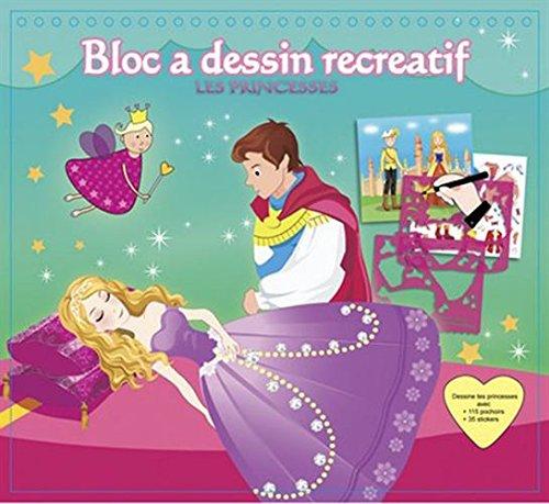 Les princesses : bloc à dessin récréatif