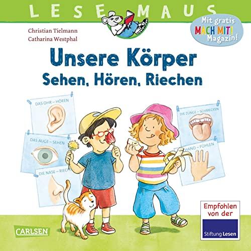 LESEMAUS 168: Unsere Körper – Sehen, Hören, Riechen: Erstes Wissen über die fünf Sinne | Erstes Sachwissen ab 3 Jahren | Alles Wichtige über unsere Sinnesorgane | Kindgerechte Erklärungen (168)