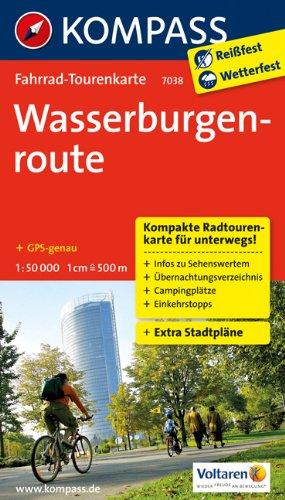 Wasserburgenroute: Fahrrad-Tourenkarte. GPS-genau. 1:50000.