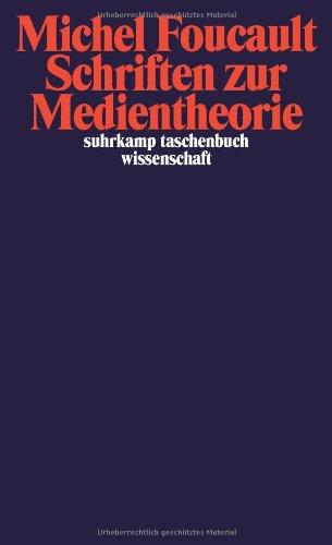 Schriften zur Medientheorie (suhrkamp taschenbuch wissenschaft)