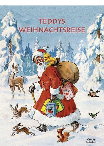 &#34;Teddys Weihnachtsreise&#34; nostalgischer Adventskalender mit 24 Blättern zum Abreißen