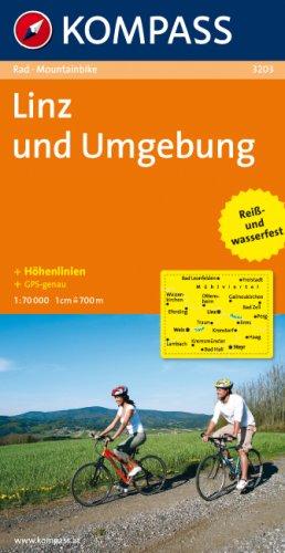 Linz und Umgebung: Fahrrad- und Mountainbikekarte. GPS-genau. 1:70000.