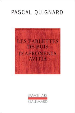 Les tablettes de buis d'Apronenia Avitia