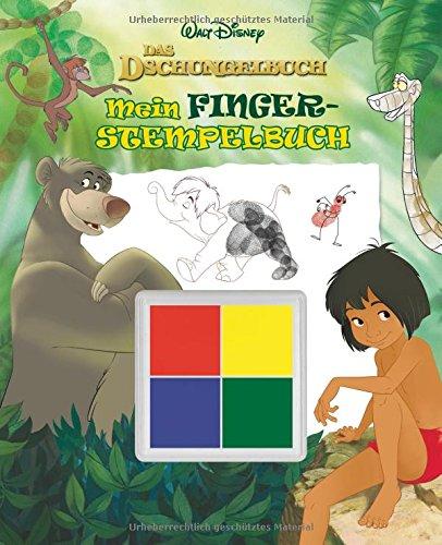 Disney Dschungelbuch Mein Fingerstempelbuch: Mit vier tollen Fingerfarben