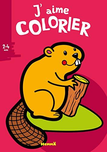 J'aime colorier, 2-4 ans : castor