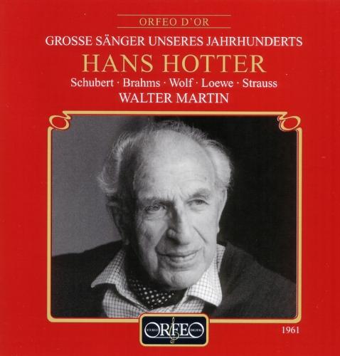 Große Sänger unseres Jahrhunderts - Hans Hotter (Liederabend Hannover 18.02.1961)