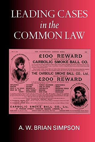 Leading Cases in the Common Law