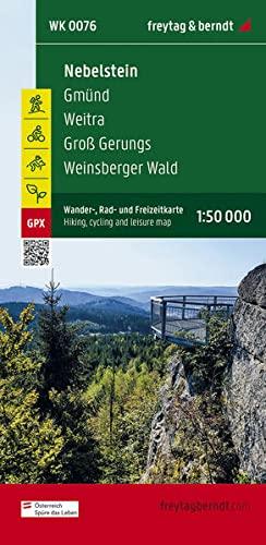 Nebelstein, Wander-, Rad- und Freizeitkarte 1:50.000, freytag & berndt, WK 0076: Gmünd - Weitra - Groß Gerungs - Weinsberger Wald, GPX Tracks, ... (freytag & berndt Wander-Rad-Freizeitkarten)